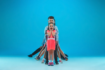 Obraz premium The kids dance school, ballet, hiphop, street, funky and modern dancers