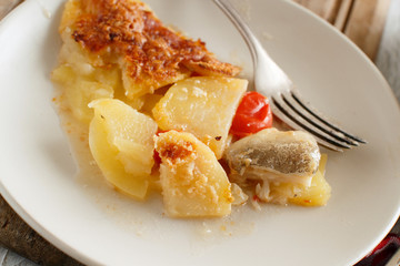 Codfish with potatoes