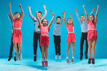 Obraz premium The kids dance school, ballet, hiphop, street, funky and modern dancers