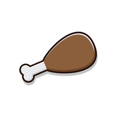 Chicken thighs vector design