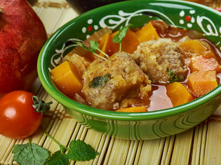 Iranian meatball soup