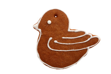 Sweet Christmas thanks to gingerbreads with white icing.
