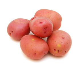 Red Potato with white background