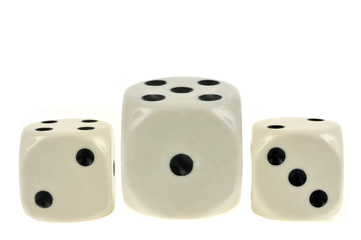 Podium avec des dés