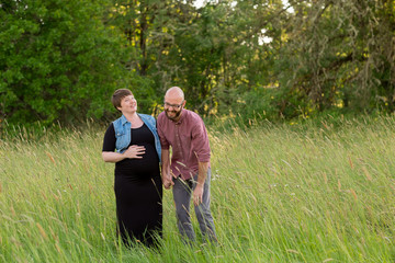 Fototapeta premium Pregnant Woman With Her Husband