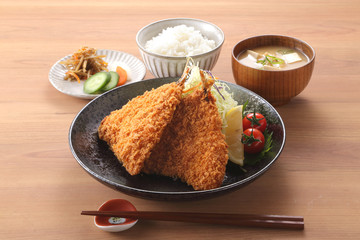 アジフライ定食