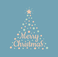 Christmas wishes with decorations. Vector.