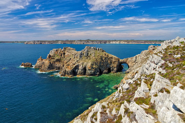 K&uuml;ste am Pointe de Dinan in der Bretagne - coast on Pointe de Dinan in Brittany