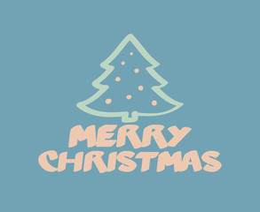 Christmas wishes with decorations. Vector.