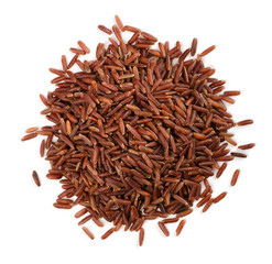 Top view of red rice