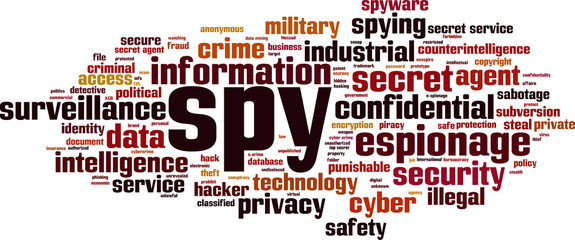 Spy word cloud