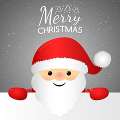 Santa Claus with wishes. Vector.