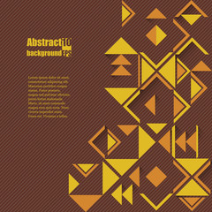 Abstract background with geometric ethnic pattern. Eps10 Vector illustration