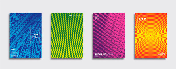 Vector cover designs. Future Poster template. Smartphone modern background set.