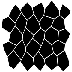 Black and White Irregular Grid