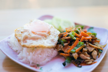 Lao chicken stirfy with egg