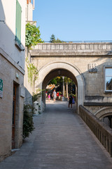 Fototapeta na wymiar Centro storico della città di San Marino, Repubblica di San Marino