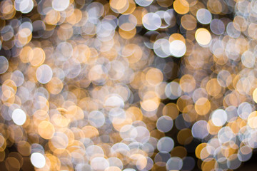 bokeh background of colored lights in the Christmas mood holiday