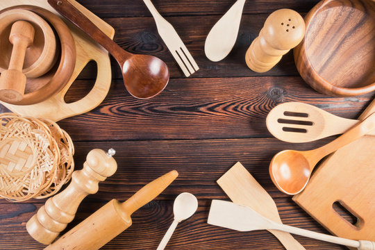 A set of kitchen utensils
