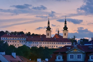 Evening Prague Monastery Strahov