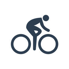 Cycling Icon on white background.
