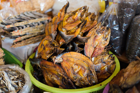 Smoky lao fish barbecue selection
