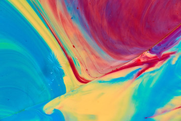 Texture Color Bubbles Oil Milk Paint Soap
