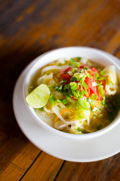 Lao hot sour vegetable soup