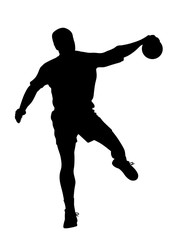 Fototapeta na wymiar Male handball player