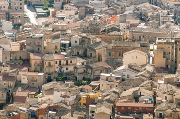 view of Agira in Sicily