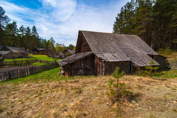 Picture of traditional housing of the indigenous populations of Lithuania