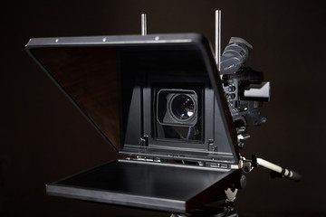 Сamcorder/ Professional camcorder in the studio