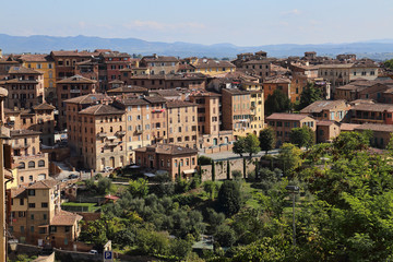 Fototapeta na wymiar Cityscape of Siena in Tuscany, Italy
