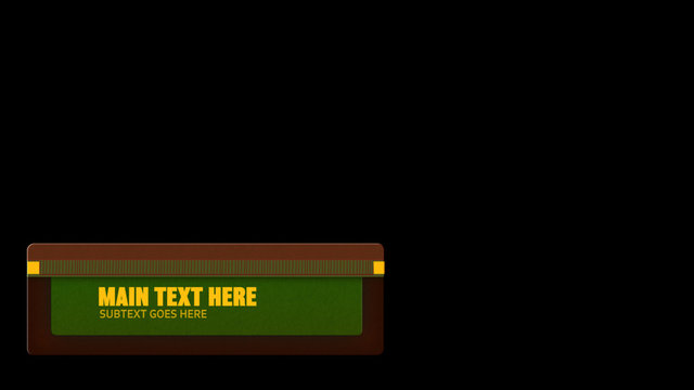 Bounce Up Rounded Rectangle Lower Third