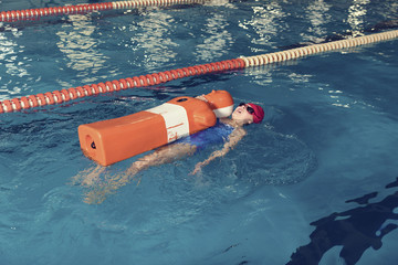 Water Rescue Training One Girl in a Pool