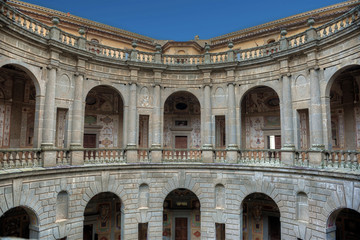 Fototapeta premium Villa Farnese, Caprarola, courtyard 