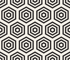 Vector seamless pattern. Modern stylish abstract texture. Repeating geometric tiling from striped elements..