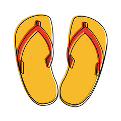 Beach flip flops