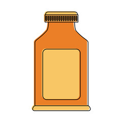 Vitamins bottle isolated