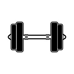 Dumbbell weight isolated
