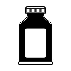 Vitamins bottle isolated