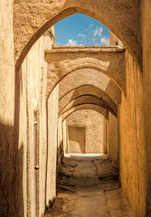 Narrow streets of an old and ancient eastern city