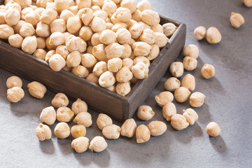 Raw organic chickpeas - Cicer arietinum
