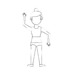 Woman voleyball player