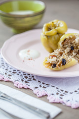 Stuffed pepper oriental style