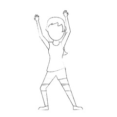 Woman voleyball player