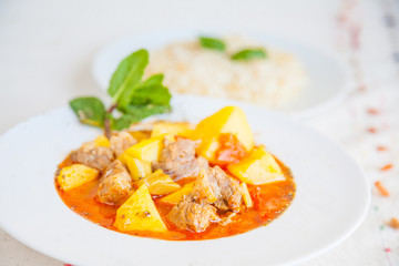 Potato beef stew