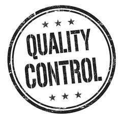 Quality control grunge rubber stamp