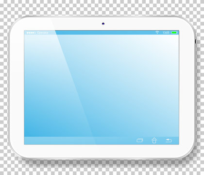 Realistic tablet computer to present your application design.