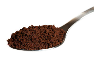Spoon of coffee